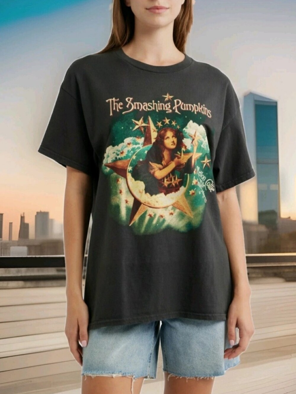 THE SMASHING PUMPKINS MELLON COLLIE & THE INFINITE SADNESS ANGEL T-SHIRT: NEW